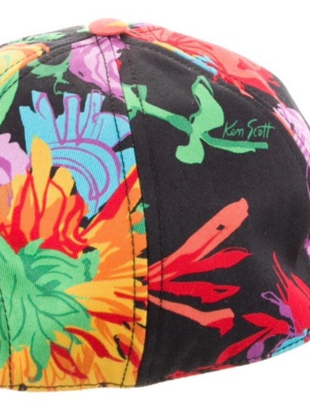 Gucci Hat Ken Scott Floral Theme GG Marmont Logo Black . Like New - Picture 3 of 14